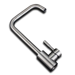 Stainless Kitchen Sink Faucet Single Handle Rotation Spout Deck Cold and Hot Water