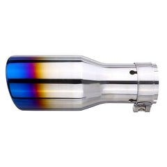 54mm-76mm Car Rear Exhaust Pipe Tail Muffler Tip Round Stainless Steel Universal