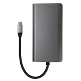 Type-c 8 in 1 Multifunction Dual USB Card Reader Converter Adapter For Keyboard Tablet Scanner Camera Game Controlers