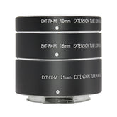Metal Auto Focus Macro Extension Tube Ring for Fujifilm FX-Mount X-T20 XT2 X-T10 XT4 XT100 XT30 X-PRO 2 3 X-A1 XT1 XT3 Mirrorless Camera Adapter Ring