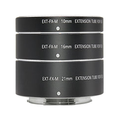 Metal Auto Focus Macro Extension Tube Ring for Fujifilm FX-Mount X-T20 XT2 X-T10 XT4 XT100 XT30 X-PRO 2 3 X-A1 XT1 XT3 Mirrorless Camera Adapter Ring