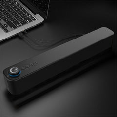 Bluetooth 5.0 Speaker Wireless Soundbar 10W Double Horn Hi-Fi Bass Surround Sound Speaker Built-in Microphone