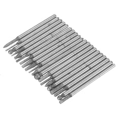 20pcs 3mm Shank Diamond Burrs Set Abrasive Polishing Grinding Head for Dremel Rotary Tool