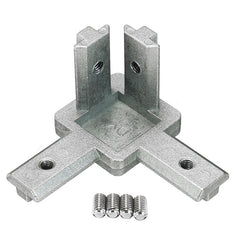T Slot 3 Way 90 Degree Inside Corner Connector Joint Bracket for 4040 Series Aluminum Profile