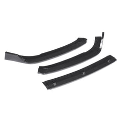3 Pcs Designed Front Bumper Lip Carbon Fiber Look Chin Splitter