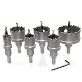6pcs 16-65mm TCT Hole Saw Cutter Titanium Coated Drill Bit for Stainless Steel Alloy
