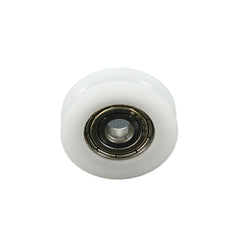 8Pcs 5x24x7mm U Notch Nylon Round Pulley Wheel Roller For 3.8mm Rope Ball Bearing