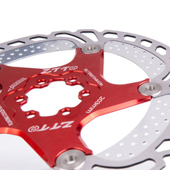 140/160/180/203mm Aluminum Alloy Steel Metal Heat Dissipation Six Spike Disks Bicycle Floating Discs Mountain Bike Floating Discs