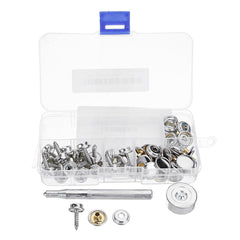 20Pcs Screw Buckle Snap Buttons Press Studs Snap Fastener Sewing Clothing Craft DIY Fixing Tool
