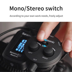 Audio Adapter 2-Channel Microphone Battery-free for DSLR Mirrorless Video Cameras Smartphones Recorders