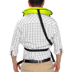 Adult Inflation Life Jacket Portable Snorkel Swim Vest for Snorkeling Swimming Diving Safety