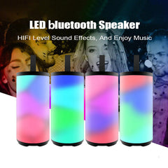 Bluetooth Speaker Portable Colorful Light Waterproof OutdoorWireless Speakers Soundbar Subwoofer Loudspeaker Support TF MP3
