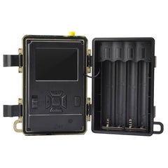 Wide Angle 24MP Scouting Trail Camera 0.4 S Trigger Trap Monitoring IP66 Infrared Heat Sensing Night Vision for Wildlife Outdoor Photography 4.8CS