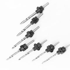 7Pcs 4241 HSS Countersink Drill Bits Set Wood Screw Hole Cutter Tapered Adjustable Stop Collar