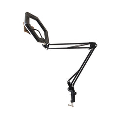 Desktop Stand LED Lamp Light Mobile Phone Bracket Ring Light USB Powered Color Temperature Brightness Control Selfie Photography Phone Streaming Light