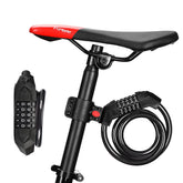 5 Number Bicycle Password Lock Anti-Theft Durable Long Spring Wire Motorcycle Bicycle Safety Riding Cycling Lock