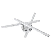 Three Head Cross Crystal Ceiling Lamp Power 24W Color Temperature 6000K Input Voltage: AC85-265V Product Brightness: 2640lm