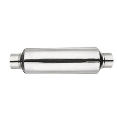 2.25" Inlet/Outlet Stainless Steel Universal Exhaust Turbine Muffler Resonator