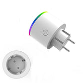 WiFi Smart Plug Wireless RGB Power Socket Smart Life/Tuya App Wireless Remote Control Work with Alexa Google Home