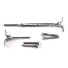 3/16" Stainless Steel Hand Swage Stud Turn Buckle Deck Toggle Tensioner for 3/16 Inch Cable Railing