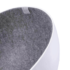 Cat Fiber Spinning Pet Nests White Minimalist Interactive Pet Bed