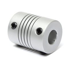 8mm x 10mm Aluminum Flexible Shaft Coupling OD19mm x L25mm CNC Stepper Motor Coupler Connector