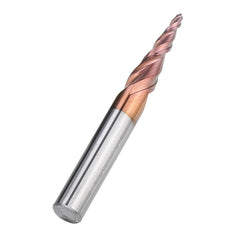 R0.25-R2.0 *30.5*D6*75L 2 Flutes Taper Ball Nose End Mill HRC50 Milling Cutter
