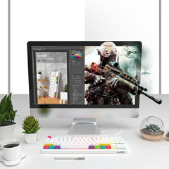 87 Keys Mechanical Keyboard RGB Wireless Bluetooth + Type-C Wired Dual Mode Mechanical Switch Gaming Keyboard