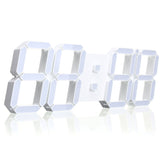 Large Modern Digital Led Skeleton Wall Clock
