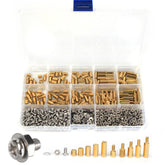 M3BH6 750Pcs M3 Brass Male-Female Hex Column Standoff Support Spacer Pillar 304 Stainless Steel Bolt And Cross Screw Nut Assortment for PCB Board