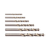 5/6/7/8/9/10mm Fully Ground High Spees Steel Brad Point Wood Drill Bit Kit Set Tool Woodworking Drilling