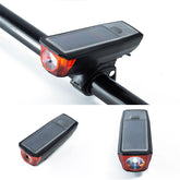 T6 LED 4 Modes 2000mAh Lithium Battery USB Charging Bike Front Light With 140db Tweeter
