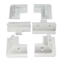 6pcs Solar Panel ABS Corner Cable Mounting Corner Bracket Roof Mount