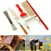7pcs / Set Beekeeping Tools Set Bee Brush/Uncapping Fork/Queen Catcher/Hive Tool