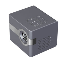 Mini DLP LED Projector 50ANSI Lumens 1080P Supported 120-Inch Size Multimedia Compatibility Mini Home Theater Outdoor Movie