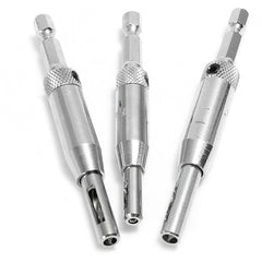 3pcs HSS Self Centering Hinge Drill Bit Holes Wood Working Reaming Tool Countersink
