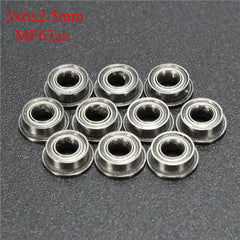 10pcs 3x6x2.5mm Double Shielded Flange Ball Bearing