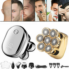 6-in-1 Multifunctional Shaver Grooming Kit 8D Flaoting Heads Electric Shaver LED LCD Intelligent Display Waterproof Electric Shaver