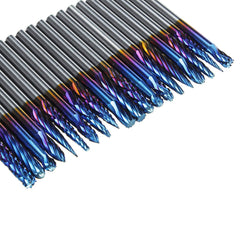 20pcs 3x3mm NACO Blue Coating Burrs Rotary File Tungsten Carbide Router Rasps