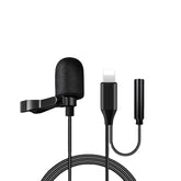 2 in 1 Type-C 3.5mm with Noise Reduction Recording Lavalier Microphone for Interview Vlog Live Broadcast