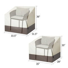 Oxford Cloth Chair Cover Waterproof Dustproof UV Protector Patio Yard Furniture Protection