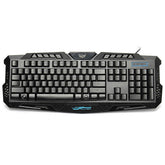 USB 3 Colors LED Backlit Wired Gaming Keyboard