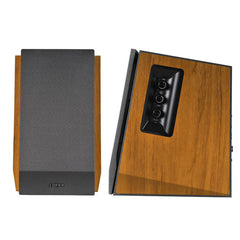 Subwoofer Multimedia Computer Speaker Desktop 2.0 60W Wooden Bass Bookshelf Active Speaker