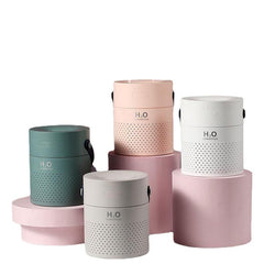 Dual Spray Humidifier Mist Maker USB Power Bank with Colorful Lights for Phone Office Home Beadroom