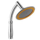 6 Inch Round Rainfall Shower Head Set Bathroom Sprayer Adjustable Extension Arm