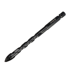 7Pcs 4 Flutes Masonry Drill Bits Tungsten Carbide Tip Ceramic Concrete Bit Set For Glass Tile Brick Plastic and Wood Wall Mirror