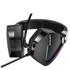 Gaming Headphone USB 7.1 Surround Sound Deep Bass RGB Colorful Light Headset with Mic for PC Laptop Gamer