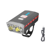 Bicycle Front Head Light 5-Modes Double XPE Ultra Bright Long Shoot Spotlight Night Cycling Warning Lamp