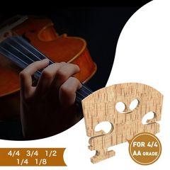 Violin Bridge Selected AA Grade Maple Bridge French Style For 4/4 Violin Use