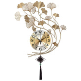 Leaf Clock Wall Clock Living Room Home Fashion Personality Creative Wall Clock Modern Minimalist Decoration